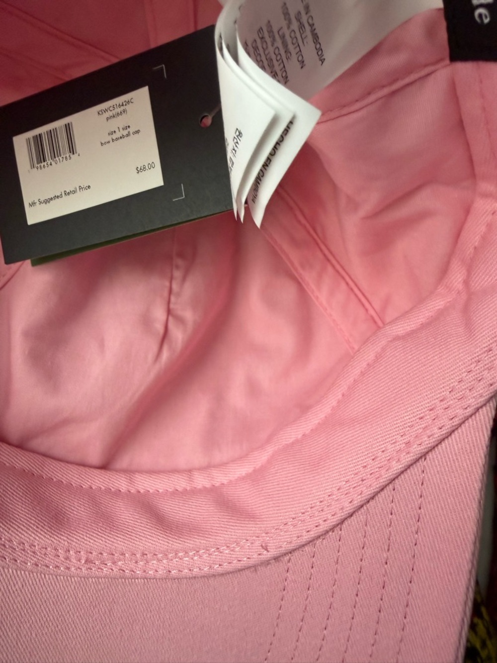 NWT Kate Spade Pink Baseball Cap - Picture 12 of 12
